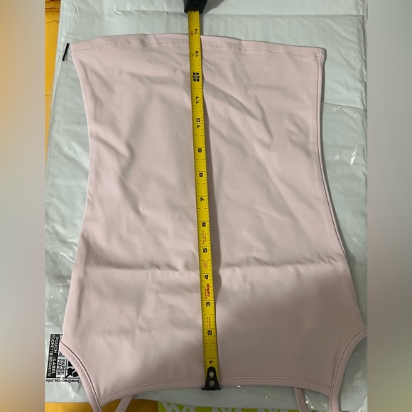 NWT Garage Sleek Scoop Camisole Tank Top Baby Pink Cropped - Picture 5 of 5